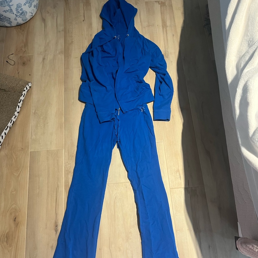 Bright Blue Hoodie and Jogger Set